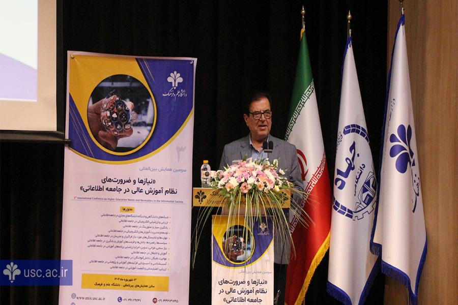 دکتر ایمانی خوشخو رییس همایش: نظام آموزش عالی نیازمند باز تعریف نقش ها و رویکردها در جامعه اطلاعاتی می باشد.